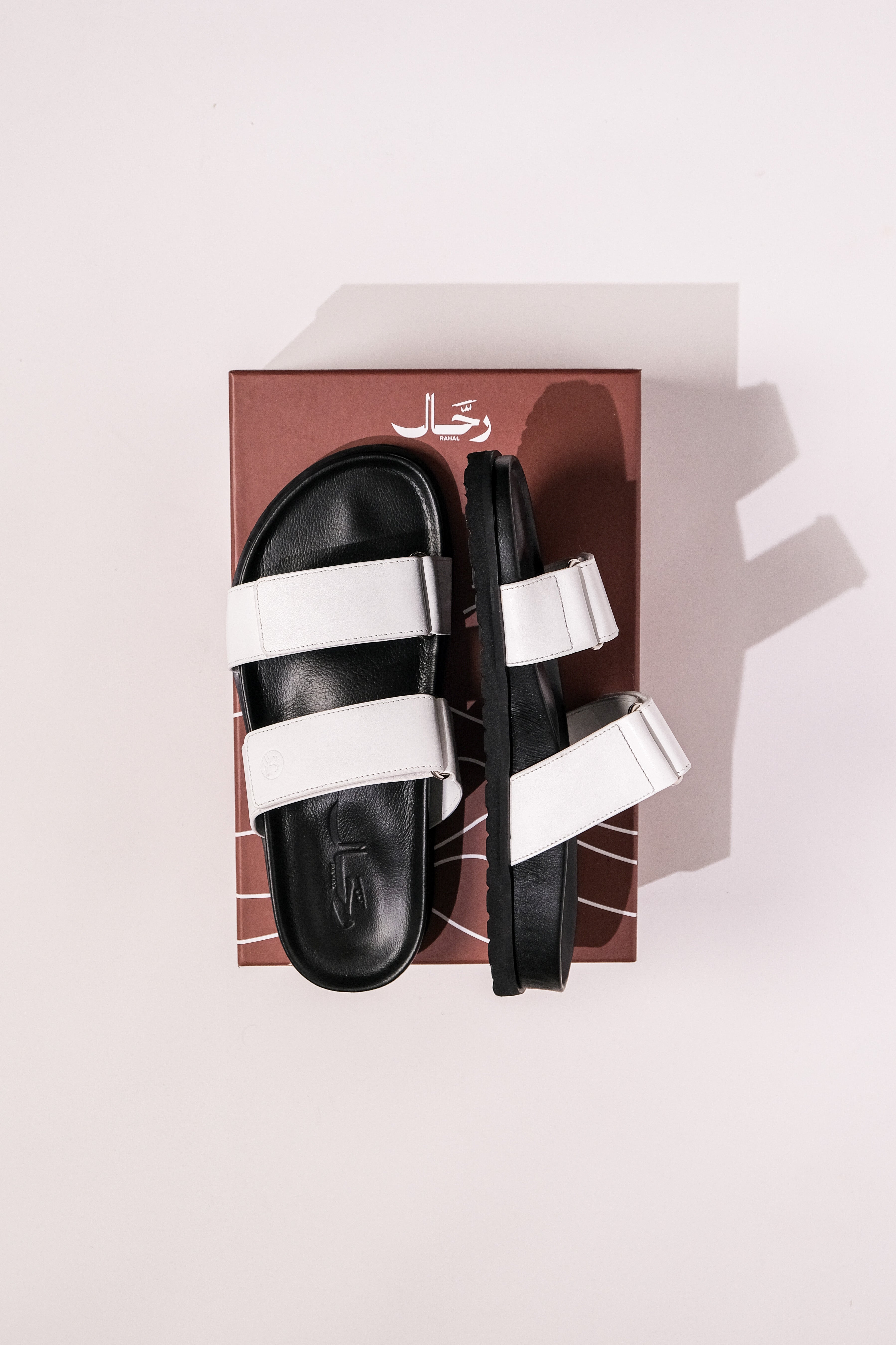 Male Two-strapped Sandals White