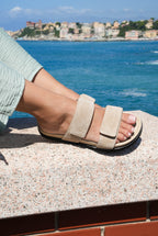 Ladies Two-Strapped Sandals Cappuccino
