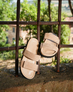 Male Two-Strapped Sandals Cappuccino