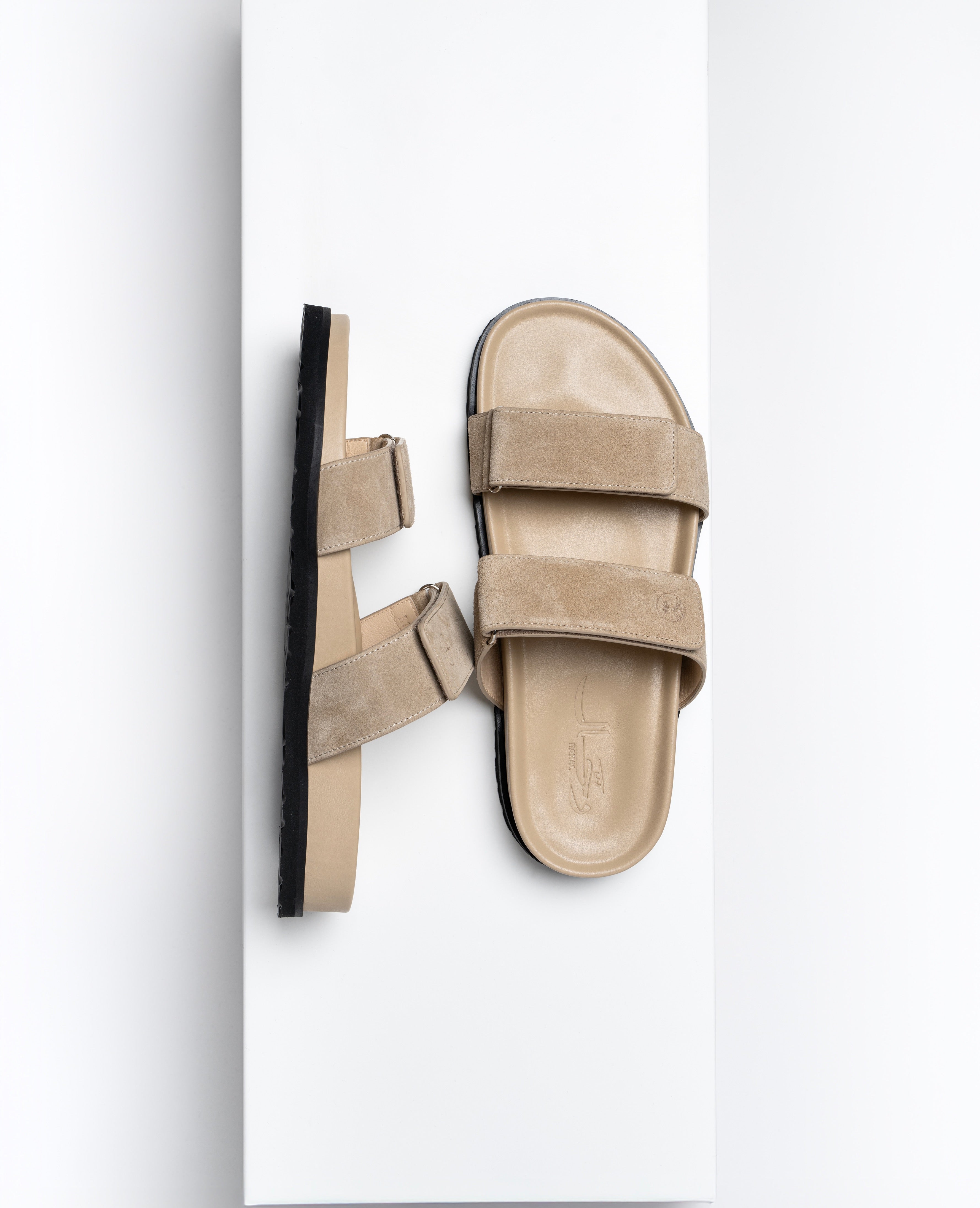Ladies Two-Strapped Sandals Cappuccino