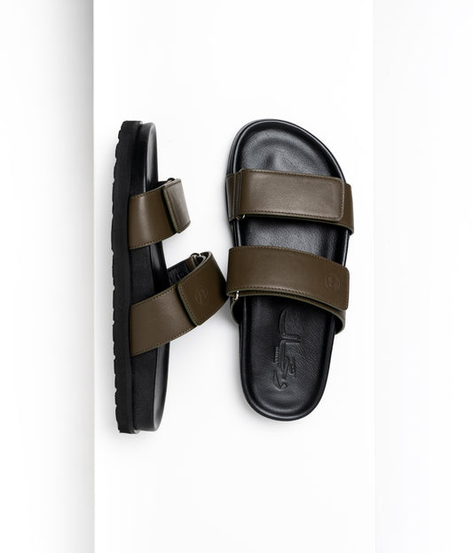 Two-Strapped Sandals Truffle Green