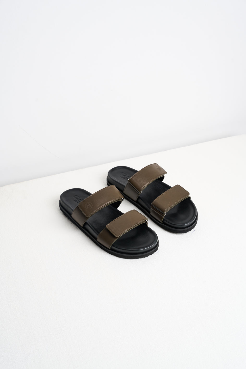 Male Two-Strapped Sandals Truffle Green